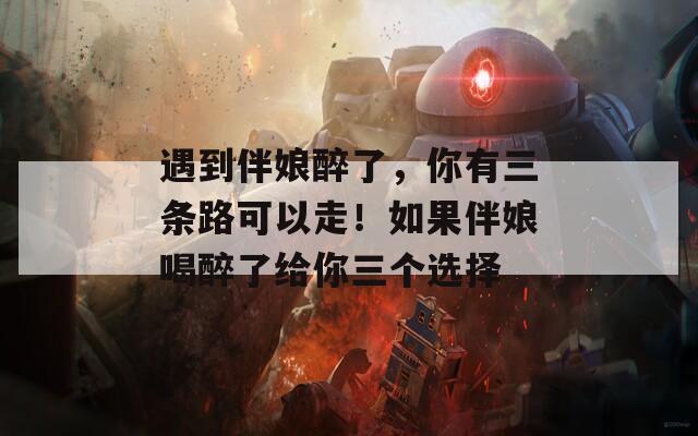 遇到伴娘醉了，你有三条路可以走！如果伴娘喝醉了给你三个选择  第1张