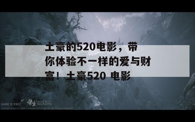 土豪的520电影，带你体验不一样的爱与财富！土豪520 电影