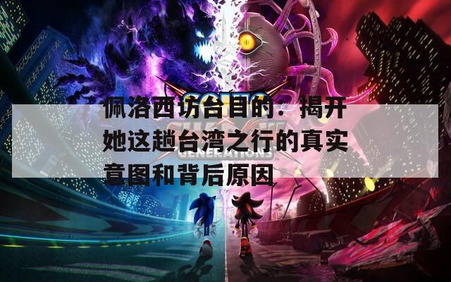 佩洛西访台目的：揭开她这趟台湾之行的真实意图和背后原因  第1张
