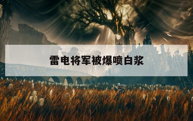 雷电将军被爆喷白浆