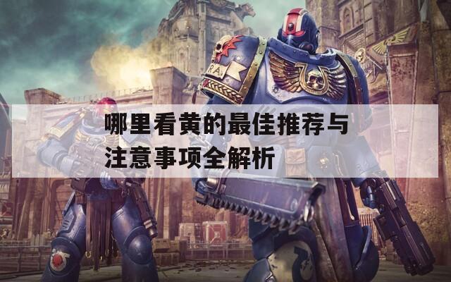 哪里看黄的最佳推荐与注意事项全解析  第1张