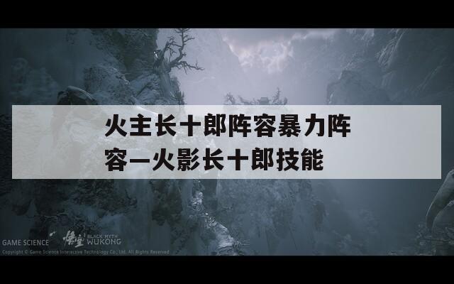火主长十郎阵容暴力阵容—火影长十郎技能
