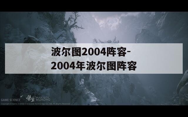 波尔图2004阵容-2004年波尔图阵容  第1张