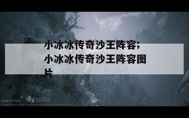 小冰冰传奇沙王阵容;小冰冰传奇沙王阵容图片  第1张