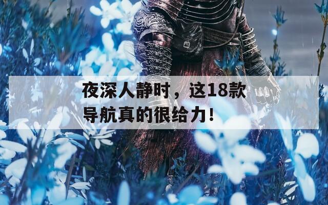夜深人静时，这18款导航真的很给力！  第1张