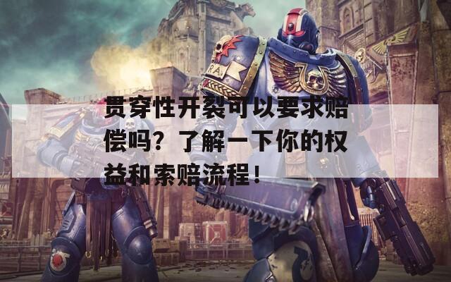 贯穿性开裂可以要求赔偿吗？了解一下你的权益和索赔流程！