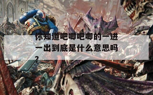 你知道吧唧吧唧的一进一出到底是什么意思吗？