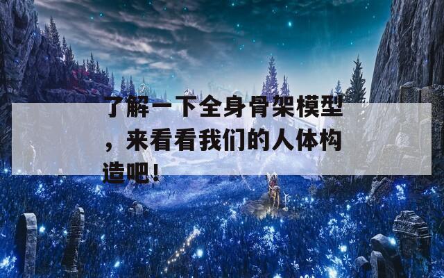 了解一下全身骨架模型，来看看我们的人体构造吧！