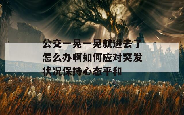 公交一晃一晃就进去了怎么办啊如何应对突发状况保持心态平和