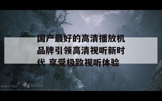 国产最好的高清播放机品牌引领高清视听新时代 享受极致视听体验  第1张