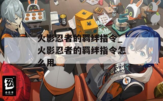 火影忍者的羁绊指令_火影忍者的羁绊指令怎么用