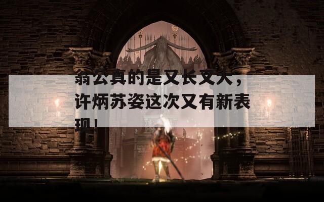 翁公真的是又长又大，许炳苏姿这次又有新表现！