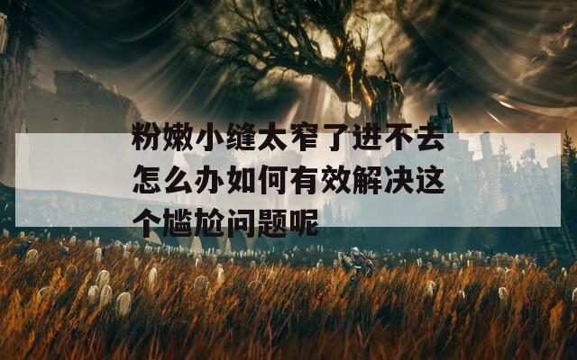 粉嫩小缝太窄了进不去怎么办如何有效解决这个尴尬问题呢