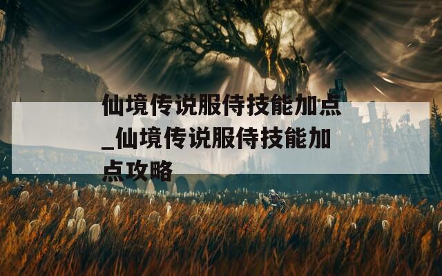 仙境传说服侍技能加点_仙境传说服侍技能加点攻略