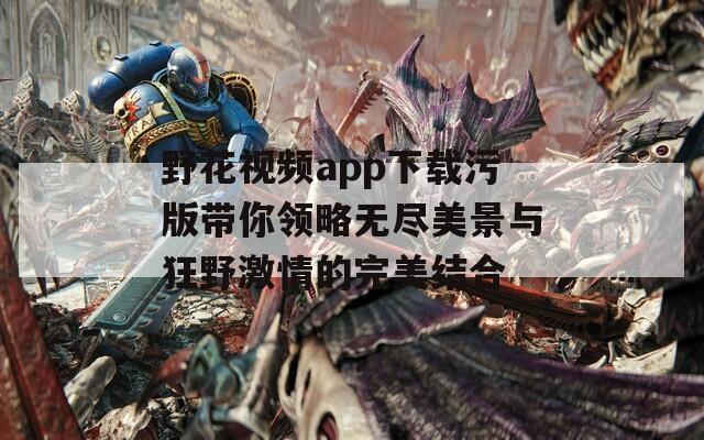 野花视频app下载污版带你领略无尽美景与狂野激情的完美结合  第1张