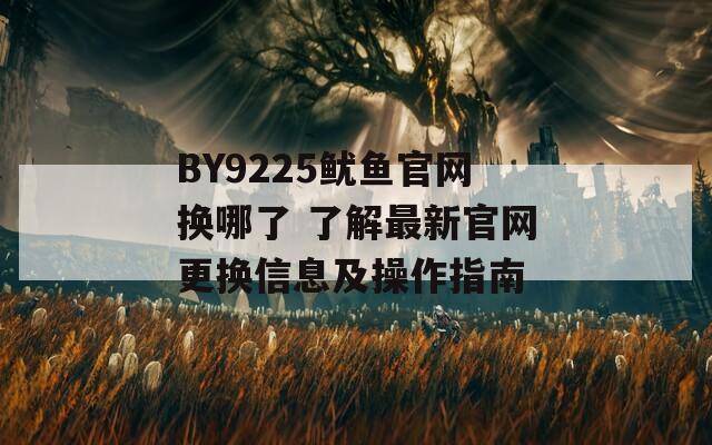 BY9225鱿鱼官网换哪了 了解最新官网更换信息及操作指南