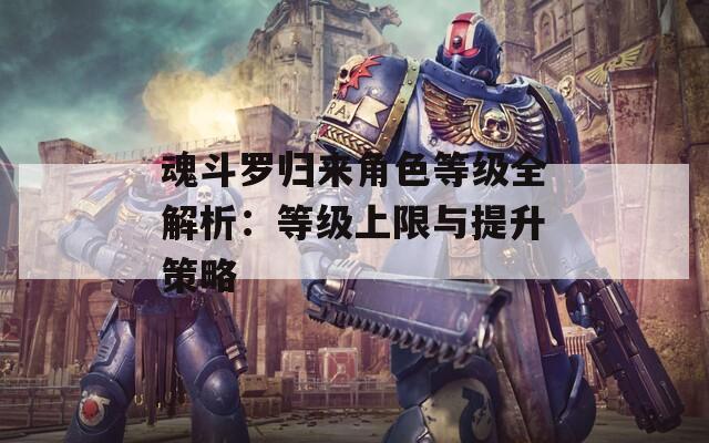 魂斗罗归来角色等级全解析：等级上限与提升策略