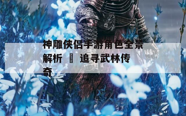 神雕侠侣手游角色全景解析 – 追寻武林传奇  第1张