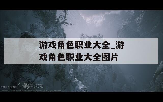 游戏角色职业大全_游戏角色职业大全图片