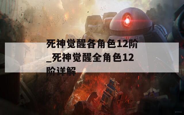 死神觉醒各角色12阶_死神觉醒全角色12阶详解  第1张