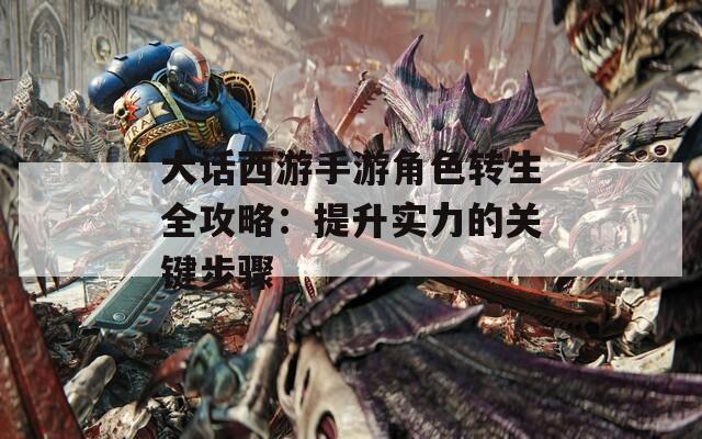 大话西游手游角色转生全攻略：提升实力的关键步骤