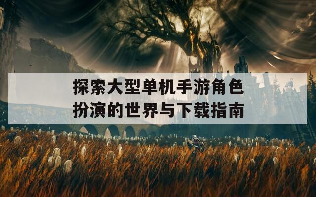 探索大型单机手游角色扮演的世界与下载指南