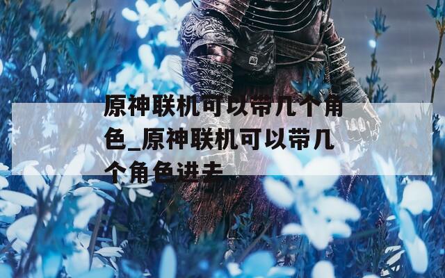 原神联机可以带几个角色_原神联机可以带几个角色进去