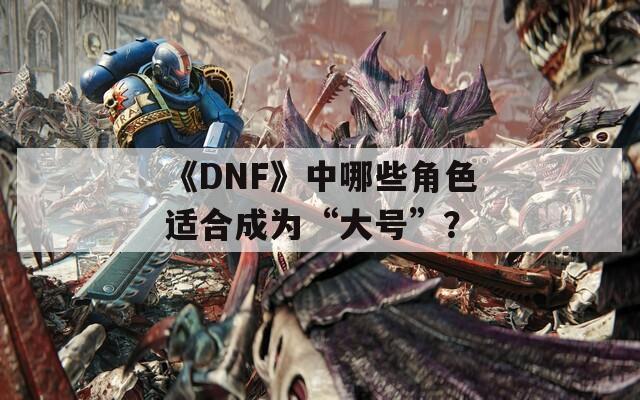 《DNF》中哪些角色适合成为“大号”？